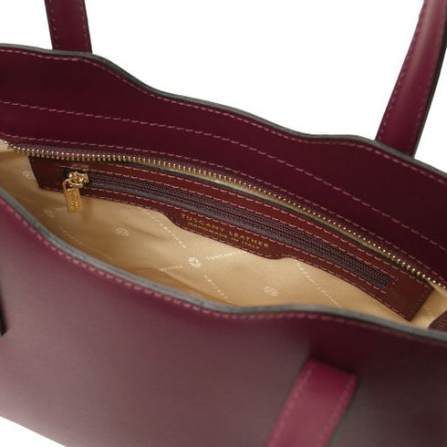 Olimpia - Leather tote - Small size